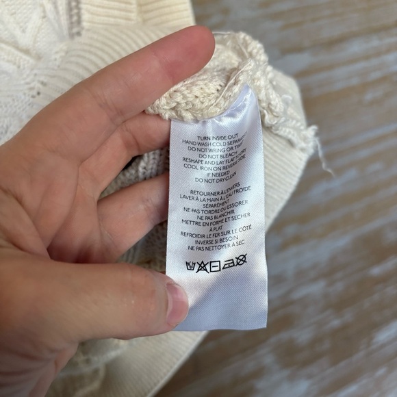 Free People Take The Plunge Sweater Knit Vest Preppy Classic Womens S - Picture 4 of 6